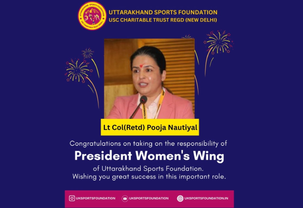 Lieutenant Colonel Pooja Nautiyal President of Women Wing