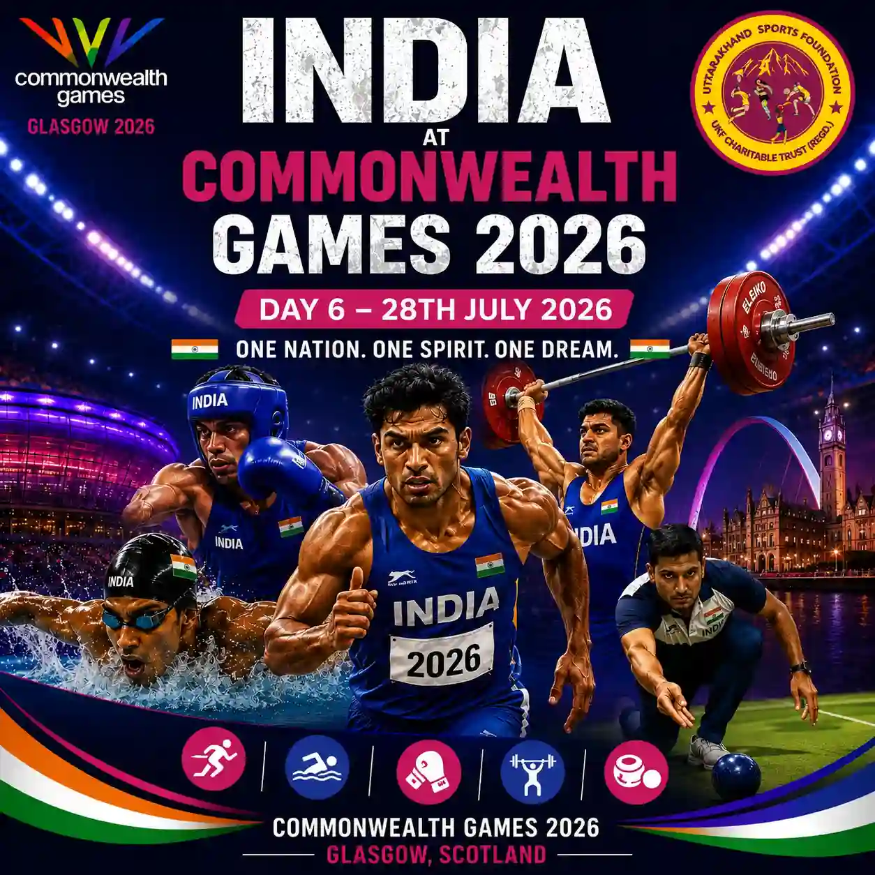 India Commonwealth Games 2026 Day 6 Results