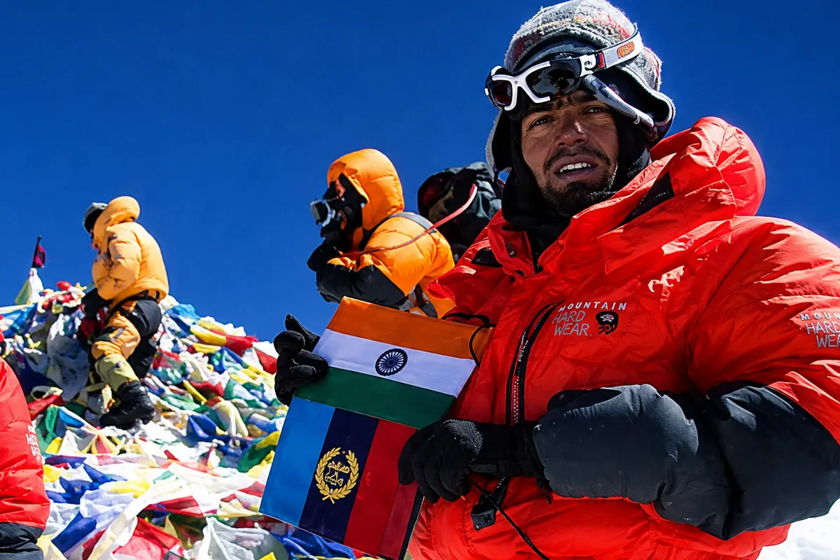 Arvind Raturi during Mount Everest expedition training