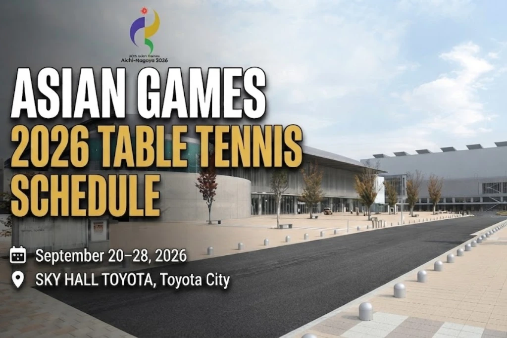 table tennis asian games 2026 schedule