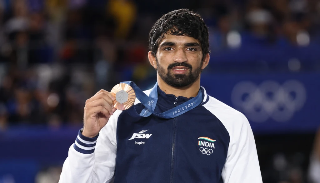 aman-sehrawat-paris-2024-bronze-medal-wrestling-57kg, How Many Medals India Won in Olympics 2024