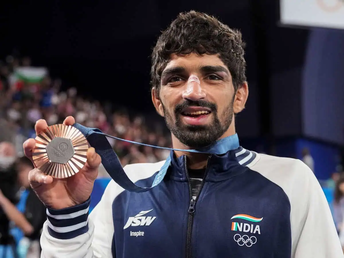 Aman Sehrawat Asian Games bronze medal
