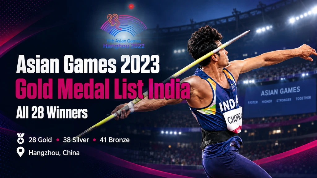 asian games 2023 gold medal list India