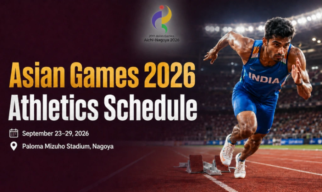asian games 2026 athletics schedule