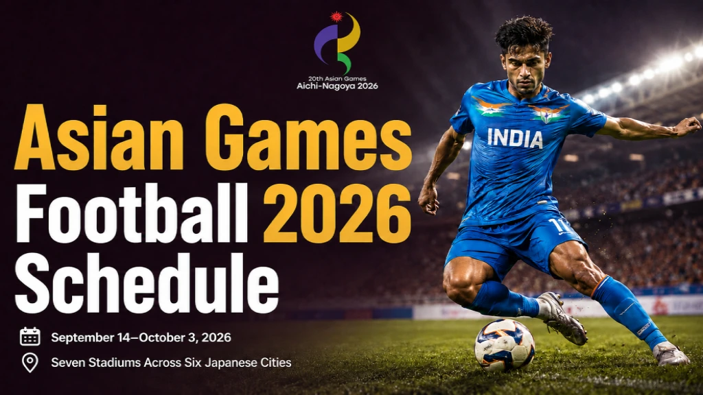 asian games football 2026 schedule