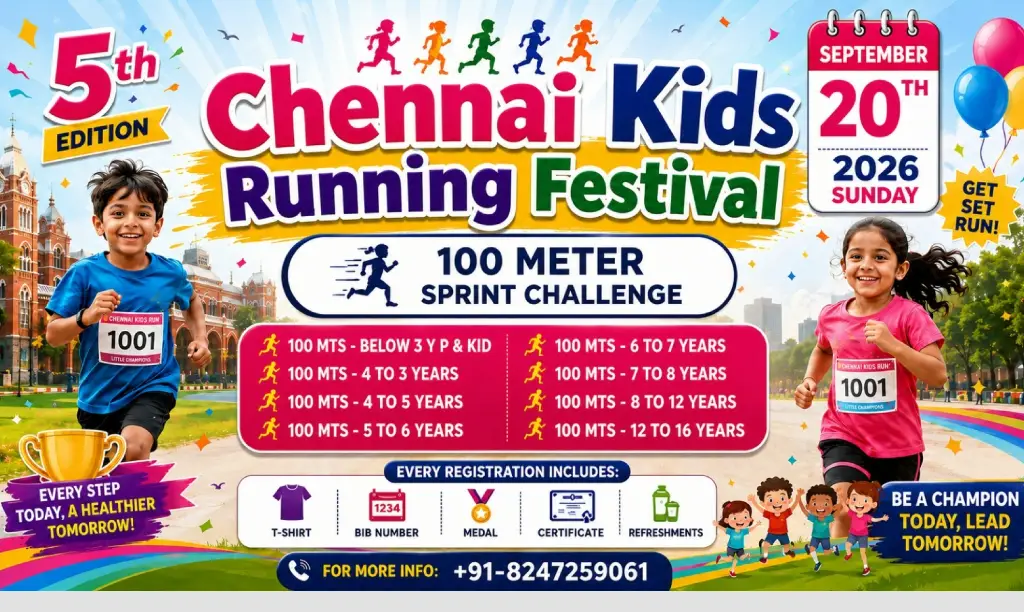 Chennai Kids Running Festival 2026 - 5th Edition