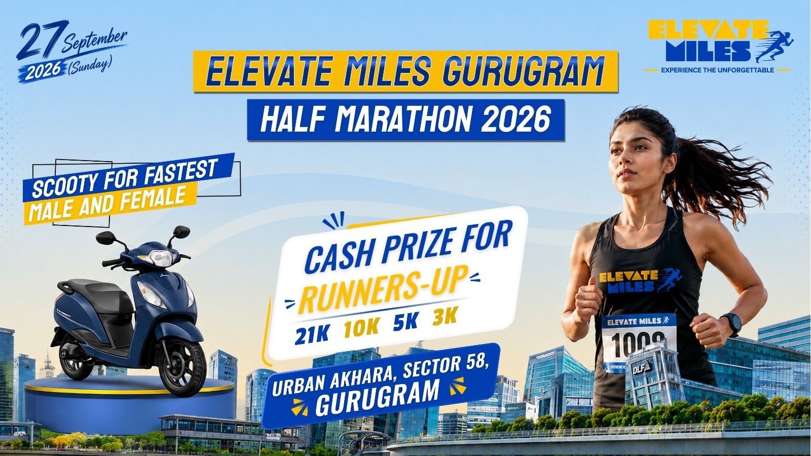 Elevate Miles - Gurugram Half Marathon 2026