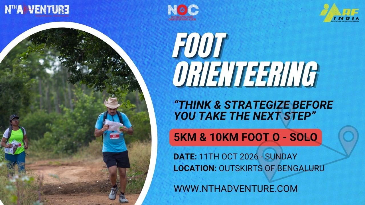 Foot Orienteering - upcoming marathon in Bangalore, October 11