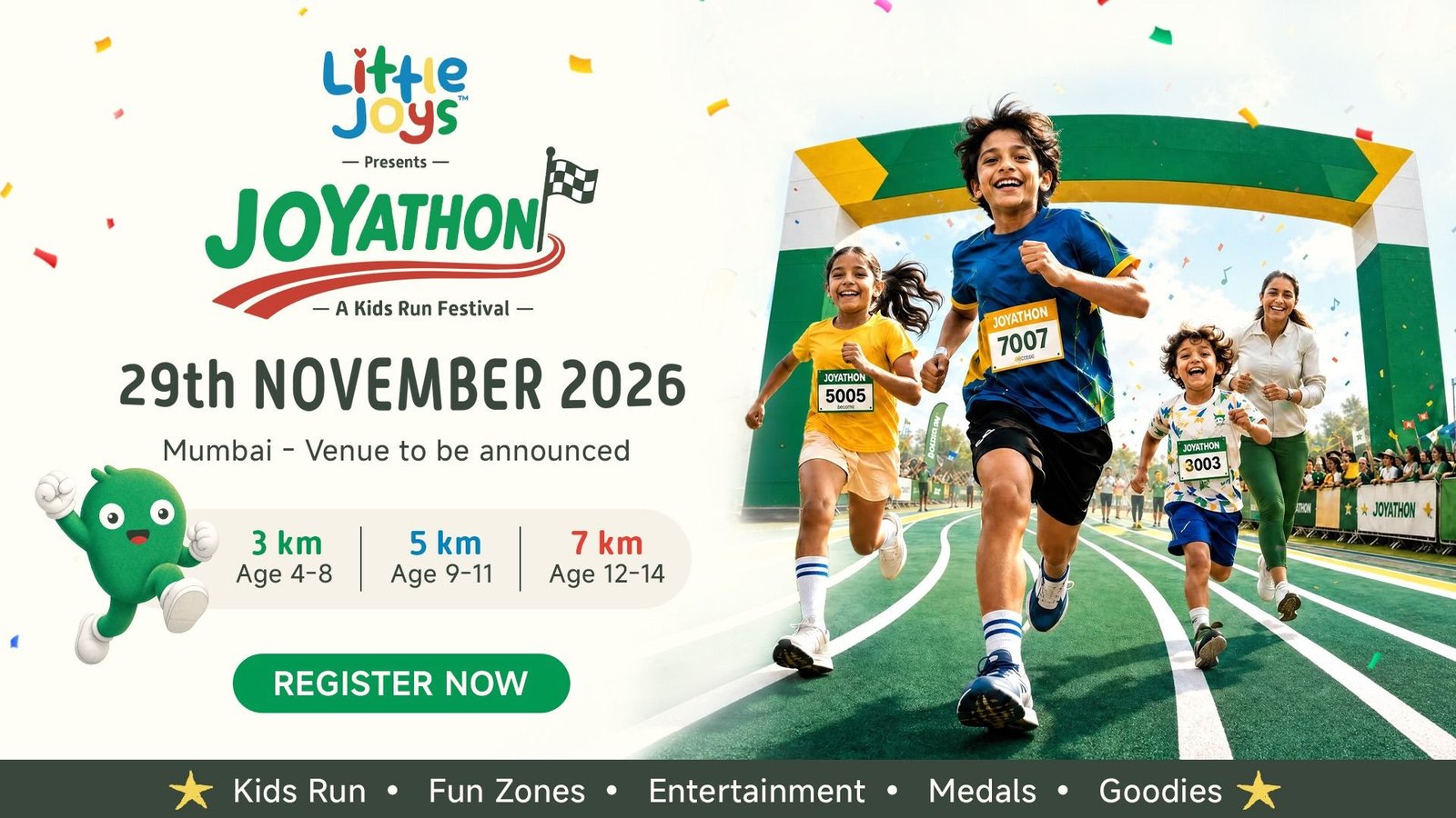 Joyathon 2026 - upcoming marathon in Mumbai, November 29