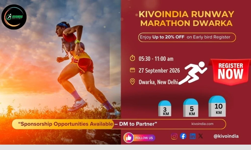 KivoIndia Runway Marathon Dwarka 2026