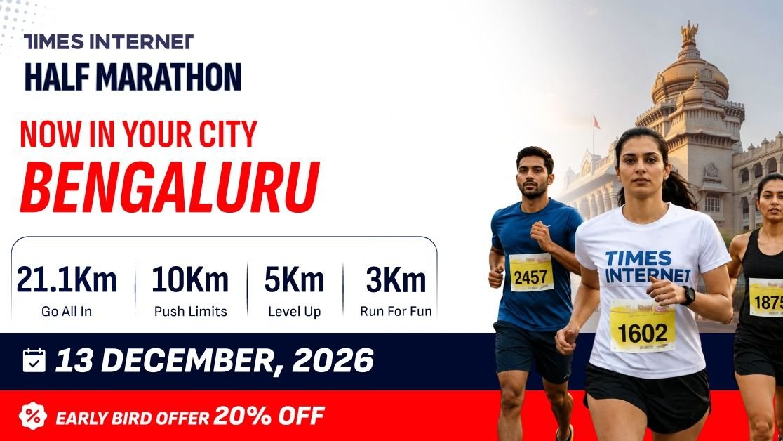Times Internet Half Marathon - Bengaluru - upcoming marathon in Bangalore, December 13