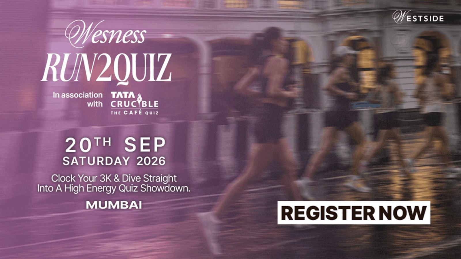 Wesness Run2Quiz Mumbai - upcoming marathon in Mumbai, September 20