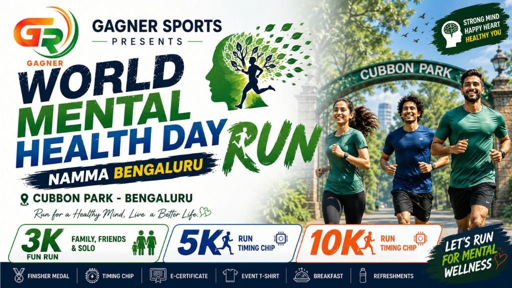 World Mental Health Day Run 2026 - upcoming marathon in Bangalore, October 4