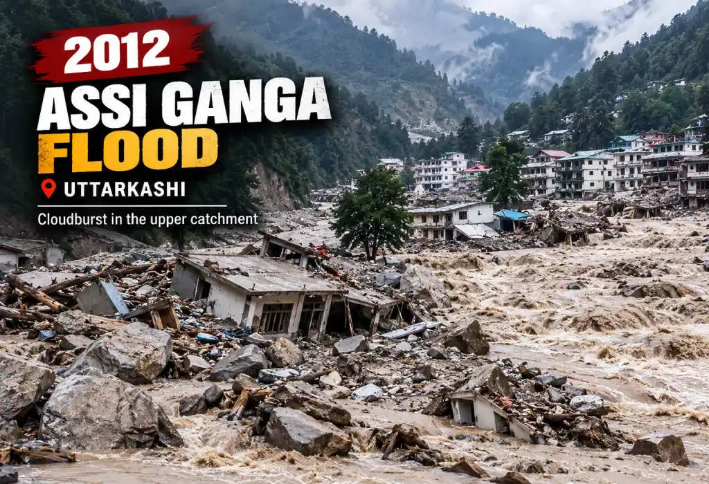 destructive flash floods in Uttarakhand
