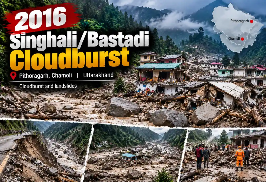 destructive flash floods in Uttarakhand