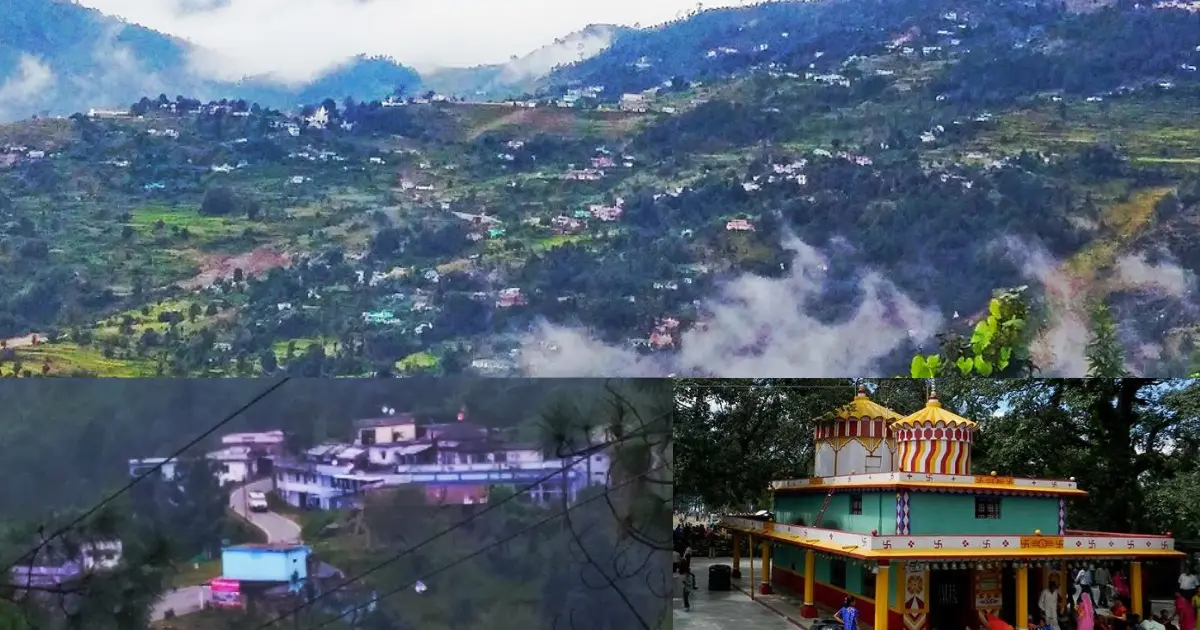 Himalayan mountain views from the hill settlements of Kanda and Vijaypur in Bageshwar district
