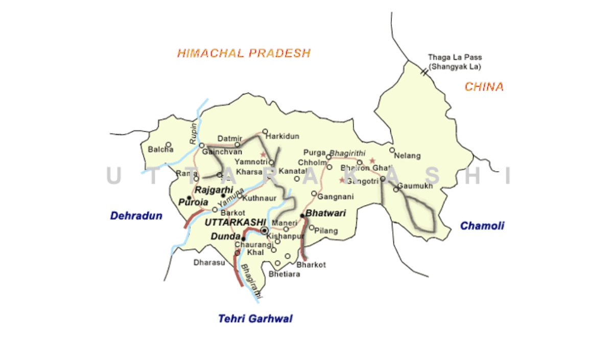 uttarkashi map