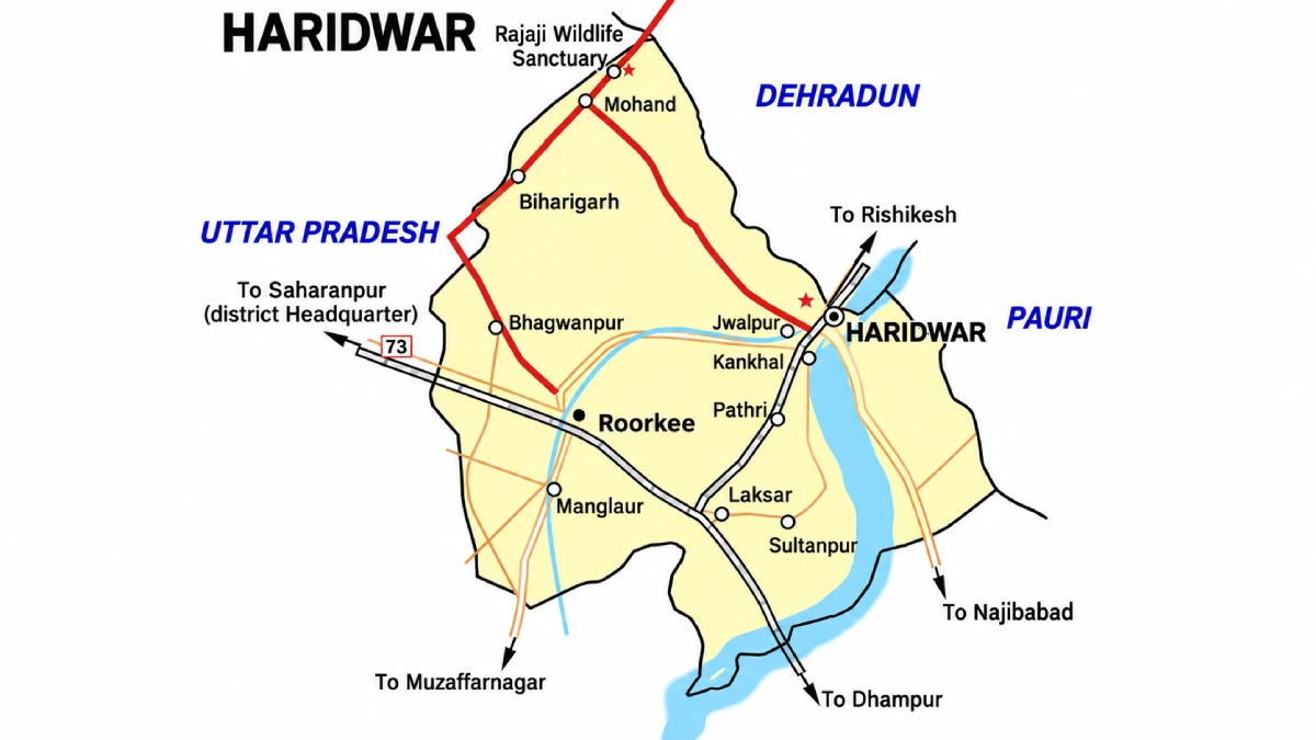 Haridwar Map