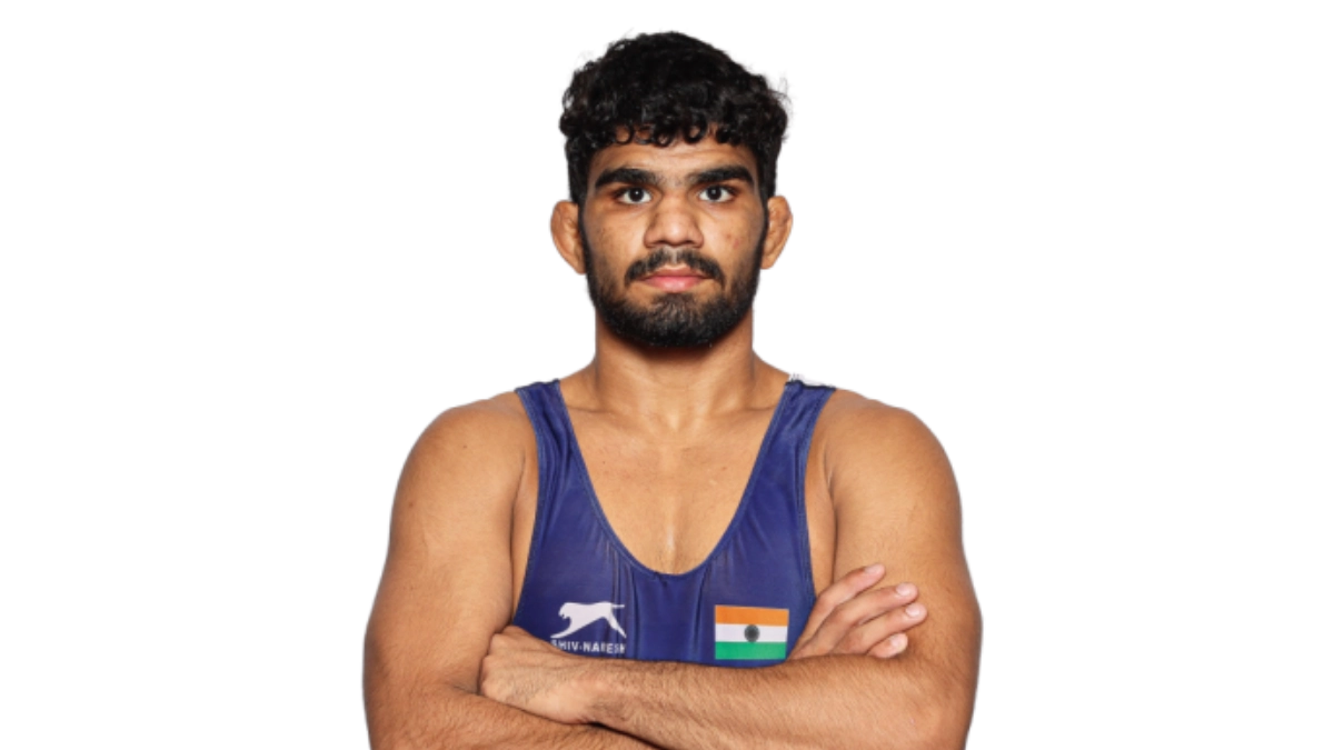 Sagar Jaglan, Indian wrestler competing at the Asian Games 2026.